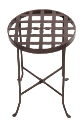 Wrought Iron Plant Stand with Copper Copper  Planter Container